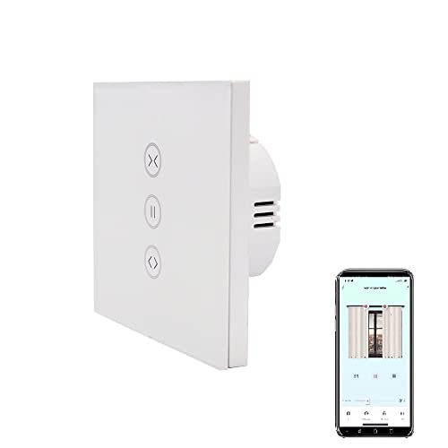 Zauzau Smart Schalter,ZigBee Vorhang Schalter kompatibel mit HomeKit,Alexa und Google Home,Sprachsteuerung und Fernbedienung(ZigBee hub-philips hue erforderlich)(1 Packung) von Zauzau