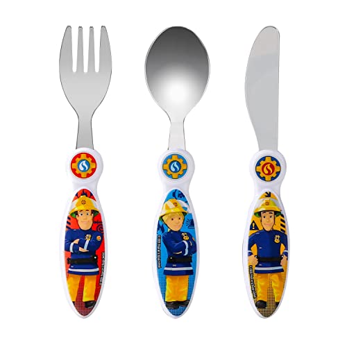 Zawadi Global Kinder-Besteck-Set, 3-teilig: Messer/Gabel/Löffel, Metall und Kunststoff, 3 Stück, Kinderbesteck-Set, 3098646031 von Zawadi Global