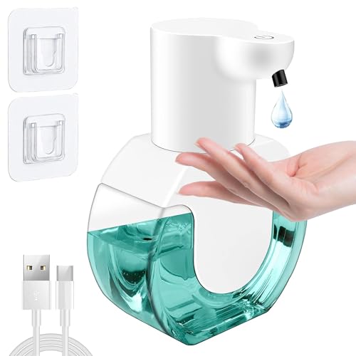 Automatischer Seifenspender Wall Mounting,420 ml Non-Contact Soap Dispenser 4 Levels Adjustable with IR Sensor, IPX5 Waterproof for Kitchen, Bathroom, School, Hotel von Zawaer