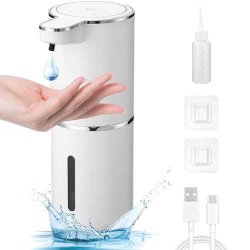 Zawaer Automatischer Seifenspender Wandmontage, 380ml Elektrischer Seifenspender mit Sensor Infrarot, USB Wiederaufladbar, IPX5 Wasserdicht für Küchen,Bad,Schule,Hotel Zawaer Automatischer Seifenspender Wandmontage, 380ml Elektrischer Seifenspender mit Sensor Infrarot, USB Wiederaufladbar, IPX5 Wasserdicht für Küchen,Bad,Schule,Hotel von Zawaer