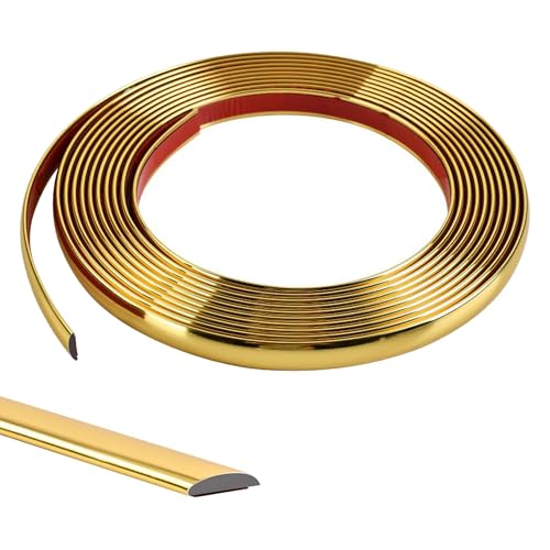 10M Gold Kachelkantenleiste Zierleisten Selbstklebend Tapetenrand Wandperlenleiste Dekorative flache Kante Flexible PVC Vollendungsleisten für Wandkacheln,Decke,Spiegel,Schrank,Platte,13mm 10M Gold Kachelkantenleiste Zierleisten Selbstklebend Tapetenrand Wandperlenleiste Dekorative flache Kante Flexible PVC Vollendungsleisten für Wandkacheln,Decke,Spiegel,Schrank,Platte,13mm von Zayejod