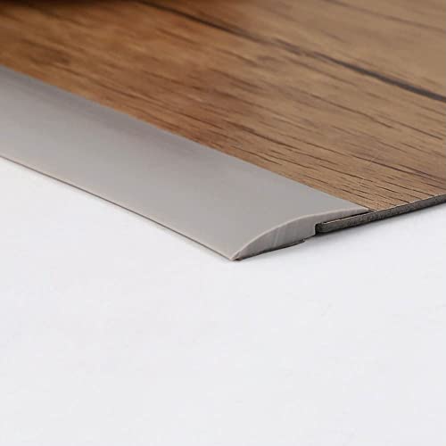 2M 3mm PVC Türschwellen Leiste Selbstklebend Übergangsprofil, Boden-Leiste, Übergangsleiste Boden Schwellenleiste und Kanten,Abdeckleiste für Laminate Schwellen, Grau(Beidseitig klebend) von Zayejod