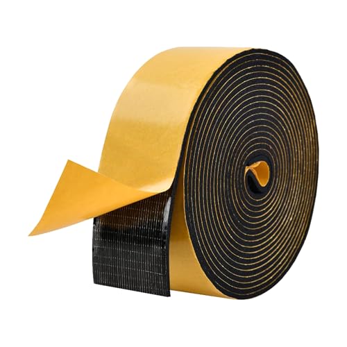 3 Meter Schaumstoffband,50mm breit 3mm dick, Neoprenschaum breites Moosgummi Selbstklebend Dichtungsband Anti-Vibration,Kollision,Schalldämmung,stoßfeste Isolierung für Fenster,Tür,Auto,Möbelschutz 3 Meter Schaumstoffband,50mm breit 3mm dick, Neoprenschaum breites Moosgummi Selbstklebend Dichtungsband Anti-Vibration,Kollision,Schalldämmung,stoßfeste Isolierung für Fenster,Tür,Auto,Möbelschutz von Zayejod