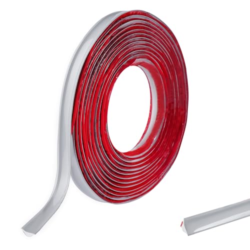 5M Bodenkantenleiste Selbstklebende PVC Flexible Sockelleiste, Arbeitsplattenkantenleiste Wand Eckkantenleiste Fugenabdichtband Abschlussleiste für Küche,Badezimmer,Ecken,12mmx6mm Grau 5M Bodenkantenleiste Selbstklebende PVC Flexible Sockelleiste, Arbeitsplattenkantenleiste Wand Eckkantenleiste Fugenabdichtband Abschlussleiste für Küche,Badezimmer,Ecken,12mmx6mm Grau von Zayejod