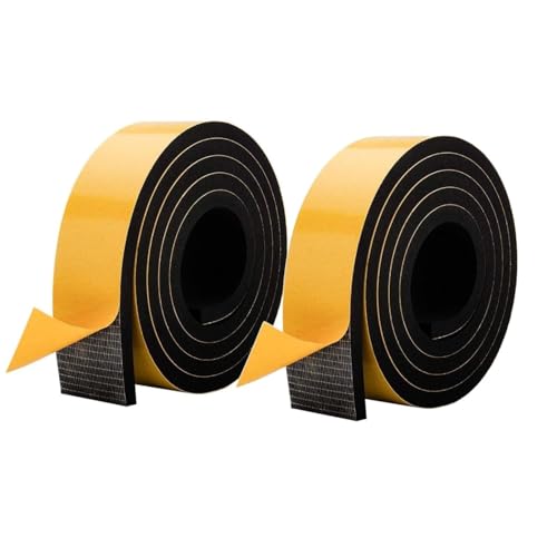 5Mx2 Rollen Schaumstoffband,50mm breit 10mm dick, Neoprenschaum breites Moosgummi Selbstklebend Dichtungsband Anti-Vibration,Kollision,Schalldämmung,stoßfeste Isolierung für Fenster,Tür,Auto 5Mx2 Rollen Schaumstoffband,50mm breit 10mm dick, Neoprenschaum breites Moosgummi Selbstklebend Dichtungsband Anti-Vibration,Kollision,Schalldämmung,stoßfeste Isolierung für Fenster,Tür,Auto von Zayejod