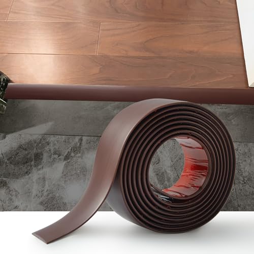 Laminatboden-Schwellen-Übergangsstreifen, Türstreifen, Schwellenleisten, selbstklebende PVC-Vinylboden-Kantenverkleidung, Bodenverbindungsstreifen, Fliesen zu Laminat, Übergangsstreifen (2 m x 5 cm, von Zayejod