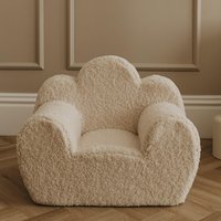 Kindersessel "Ella" Aus Teddyfell in Wolkenoptik | Beiger Kuscheliger Sessel Für Kinder Weicher von ZaynoDE