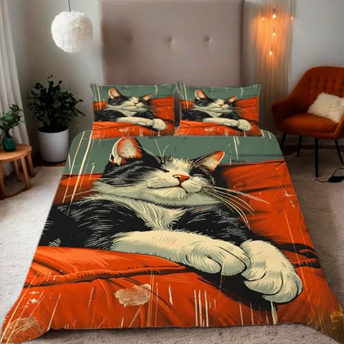 Zbeiba Bettwäsche 155x220 Cartoon-Haustier Kätzchen Muster 3D Drucke geeignet für Teenager Kinder Bettwäsche-Set Mikrofaser Bettbezug Mit Reißverschluss Und 2 Kissenbezug(155x220+2 * 80x80,#4 Zbeiba Bettwäsche 155x220 Cartoon-Haustier Kätzchen Muster 3D Drucke geeignet für Teenager Kinder Bettwäsche-Set Mikrofaser Bettbezug Mit Reißverschluss Und 2 Kissenbezug(155x220+2 * 80x80,#4 von Zbeiba