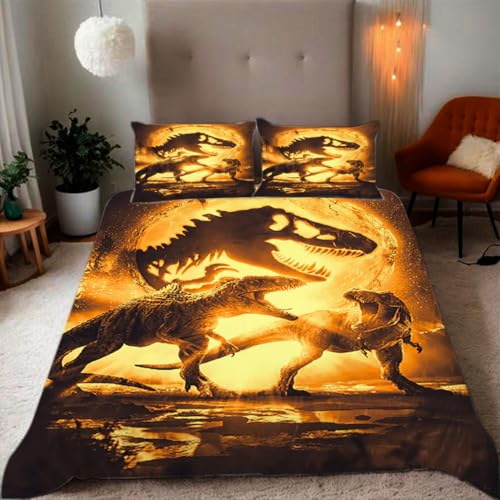 Zbeiba Bettwäsche 155x220 Dinosaurier Dinosaurierfossil Muster 3D Drucke geeignet für Teenager Kinder Bettwäsche-Set Mikrofaser Bettbezug Mit Reißverschluss Und 2 Kissenbezug(155x220+2 * 50x75,#8 Zbeiba Bettwäsche 155x220 Dinosaurier Dinosaurierfossil Muster 3D Drucke geeignet für Teenager Kinder Bettwäsche-Set Mikrofaser Bettbezug Mit Reißverschluss Und 2 Kissenbezug(155x220+2 * 50x75,#8 von Zbeiba