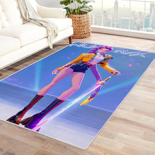 Zbeiba Teppich 50x80 cm, Cooler Roboter 3D Muster, Wohnzimmer Teppich,Weicher Kurzflor Teppiche für Schlafzimmer, Kinderzimmer, Flur, Antirutsch, Waschbarer,Heimdekoration von Zbeiba