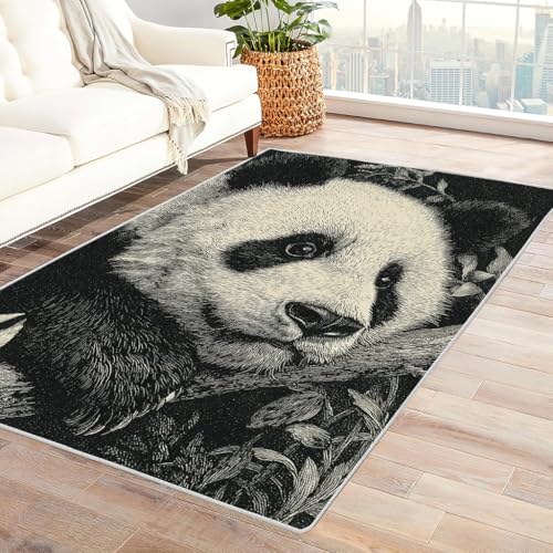 Zbeiba Teppich 50x80 cm, Großer Panda 3D Muster, Wohnzimmer Teppich,Weicher Kurzflor Teppiche für Schlafzimmer, Kinderzimmer, Flur, Antirutsch, Waschbarer,Heimdekoration Zbeiba Teppich 50x80 cm, Großer Panda 3D Muster, Wohnzimmer Teppich,Weicher Kurzflor Teppiche für Schlafzimmer, Kinderzimmer, Flur, Antirutsch, Waschbarer,Heimdekoration von Zbeiba