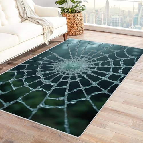 Zbeiba Teppich 50x80 cm, Spinnennetz 3D Muster, Wohnzimmer Teppich,Weicher Kurzflor Teppiche für Schlafzimmer, Kinderzimmer, Flur, Antirutsch, Waschbarer,Heimdekoration Zbeiba Teppich 50x80 cm, Spinnennetz 3D Muster, Wohnzimmer Teppich,Weicher Kurzflor Teppiche für Schlafzimmer, Kinderzimmer, Flur, Antirutsch, Waschbarer,Heimdekoration von Zbeiba