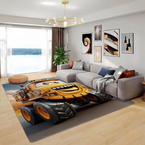 Zbeiba Teppich 60x90 cm, Cartoon Kinder-LKW 3D Muster, Wohnzimmer Teppich,Weicher Kurzflor Teppiche für Schlafzimmer, Kinderzimmer, Flur, Antirutsch, Waschbarer,Heimdekoration Zbeiba Teppich 60x90 cm, Cartoon Kinder-LKW 3D Muster, Wohnzimmer Teppich,Weicher Kurzflor Teppiche für Schlafzimmer, Kinderzimmer, Flur, Antirutsch, Waschbarer,Heimdekoration von Zbeiba