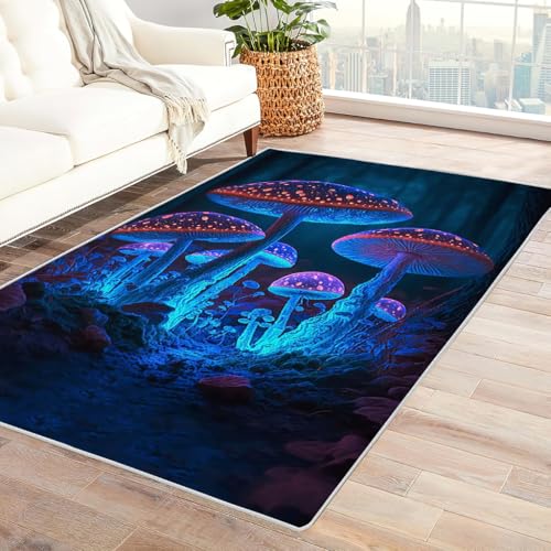 Zbeiba Teppich 60x90 cm, Traumhafter Pilz 3D Muster, Wohnzimmer Teppich,Weicher Kurzflor Teppiche für Schlafzimmer, Kinderzimmer, Flur, Antirutsch, Waschbarer,Heimdekoration Zbeiba Teppich 60x90 cm, Traumhafter Pilz 3D Muster, Wohnzimmer Teppich,Weicher Kurzflor Teppiche für Schlafzimmer, Kinderzimmer, Flur, Antirutsch, Waschbarer,Heimdekoration von Zbeiba