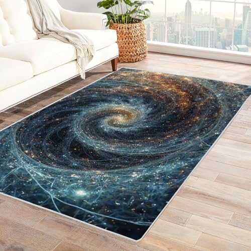 Zbeiba Teppich 60x90 cm, Zeitlicher Wirbel 3D Muster, Wohnzimmer Teppich,Weicher Kurzflor Teppiche für Schlafzimmer, Kinderzimmer, Flur, Antirutsch, Waschbarer,Heimdekoration Zbeiba Teppich 60x90 cm, Zeitlicher Wirbel 3D Muster, Wohnzimmer Teppich,Weicher Kurzflor Teppiche für Schlafzimmer, Kinderzimmer, Flur, Antirutsch, Waschbarer,Heimdekoration von Zbeiba