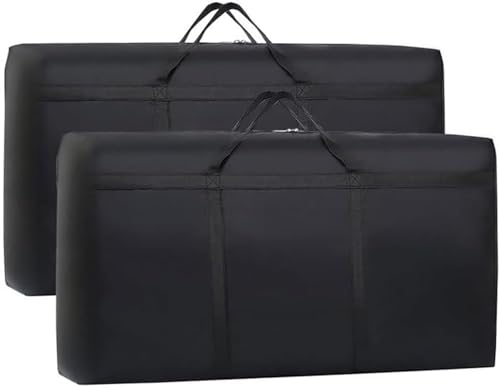 Zbozzba Große Aufbewahrungstasche, faltbare Mit Handgriff, Kleidungsaufbewahrungstaschen, Oxford Umzugstaschen, für Decken,Bettdecke, Kleidung, Schwarz, 2 Stück, 90L, 80x45x25CM Zbozzba Große Aufbewahrungstasche, faltbare Mit Handgriff, Kleidungsaufbewahrungstaschen, Oxford Umzugstaschen, für Decken,Bettdecke, Kleidung, Schwarz, 2 Stück, 90L, 80x45x25CM von Zbozzba