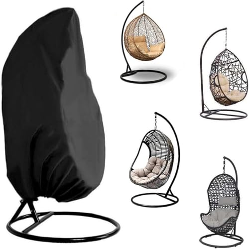 Zbozzba Hängesessel Abdeckung, Hängekorb Schwingsessel Abdeckhauben, Oxford Stoff Hängesessel Outdoor Wasserdicht 210D, für Lounge-Sessel, Schaukelstuhl (190 x 115 cm) von Zbozzba