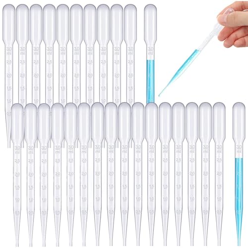200 Stück 3ml Pipetten, Einweg Transferpipette aus Messpipette Pipettenstopfen, Pipetten Kinder, Trinkpipette, Pipettenfass, Pipettenablauf für Labor,Wissenschaft Kinder Projekte von Zbssny