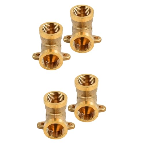 4 Stück Wandscheibe 1/2 zoll, DN15 Wandwinkel Verteiler 90 Grad Gewinde Fitting mit Innengewinde, Wandanschlussbogen 4 Stück Wandscheibe 1/2 zoll, DN15 Wandwinkel Verteiler 90 Grad Gewinde Fitting mit Innengewinde, Wandanschlussbogen von Zbssny