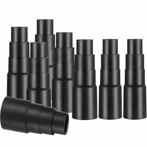 8 Stück Staubsauger Adapter für Schlauch Düse Robuster PVC Gummi Aufsatz Schwarz Perfekt für Absaugschlauch Zyklonabscheider von Zbssny
