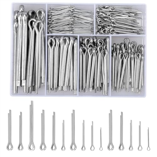 260 Stück Splinte Sortiment,Splint Edelstahl Klappsplinte, Splinte, Federstecker Set, Karosserie Clips, Sicherungssplint, Federsplinte Clips für Autos Wohnmobile Gartengeräte 260 Stück Splinte Sortiment,Splint Edelstahl Klappsplinte, Splinte, Federstecker Set, Karosserie Clips, Sicherungssplint, Federsplinte Clips für Autos Wohnmobile Gartengeräte von Zbssny