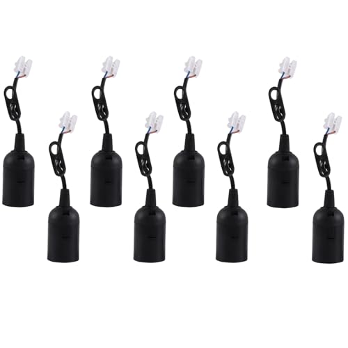 Zbssny 8 Stück E27 Lampenfassung mit Kabel Robuste E27 Baufassung für Glühbirnen E27 Fassung Set inkl. Anschlusskabel Zbssny 8 Stück E27 Lampenfassung mit Kabel Robuste E27 Baufassung für Glühbirnen E27 Fassung Set inkl. Anschlusskabel von Zbssny