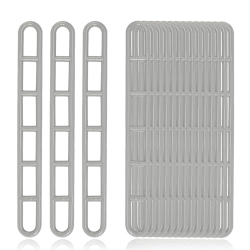 Zelt-Abspannelemente, 20 Stück, PVC-Kunststoff, 21,5 cm, Grau, Extra Stark für Vorzelte und Markisen von Zbssny