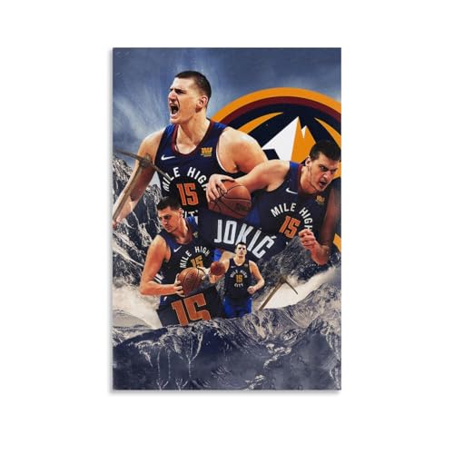 Zbwqlte Nikola Jokic Sport-Kunstposter Gemälde auf Leinwand, Wandkunst, Rollbild, Druck, Wohnzimmer, Wände, Dekoration, Zuhause, 60 x 90 cm Zbwqlte Nikola Jokic Sport-Kunstposter Gemälde auf Leinwand, Wandkunst, Rollbild, Druck, Wohnzimmer, Wände, Dekoration, Zuhause, 60 x 90 cm von Zbwqlte