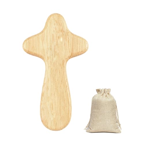 Zcbzbn Consolation CrossOlive Wood Cross Worry Stone Anti-Stress Lucky Charm Crucifix Gift with Bag for Family Friends Patient Communion Christening Confirmation Prayer Zcbzbn Consolation CrossOlive Wood Cross Worry Stone Anti-Stress Lucky Charm Crucifix Gift with Bag for Family Friends Patient Communion Christening Confirmation Prayer von Zcbzbn