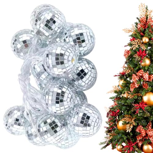 LED-Disco-Spiegelkugeln - Stimmungsvolle LED-Energiespar-Kugelleuchte für Disco-Partys - Heimdekorationsprodukte für Weihnachtsbaum, Treppen, Flur, Fenster, Balkon Zceplem von Zceplem