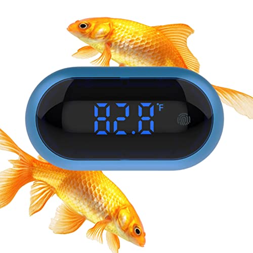 Zceplem Digital-Thermometer für Aquarien - Aquarium LED Display Touchscreen Temperaturanzeige,Aufklebbarer Aquarium-Temperatursensor Fahrenheit Celsius Grad von Zceplem