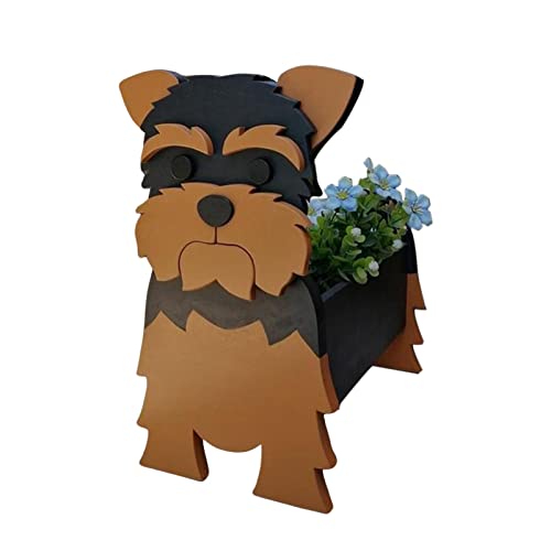 Zceplem Hund Pflanztopf | Niedliche Tierform Hund Pflanzgefäß Blumentöpfe | Cartoon Blumen Pflanzgefäß Blumenkaktus Luftpflanzen Behälterhalter für Zimmerpflanzen im Freien, Büro von Zceplem