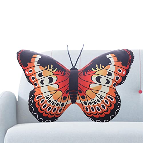 Zceplem Schmetterlings-Wurfs-Kissen Zierkissen - Ästhetisches gefülltes Plüschkissen - 15,75 x 11,81 Zoll dekorative Bunte Schmetterlingskissen für die Bettcouch-Schlafzimmerdekoration von Zceplem