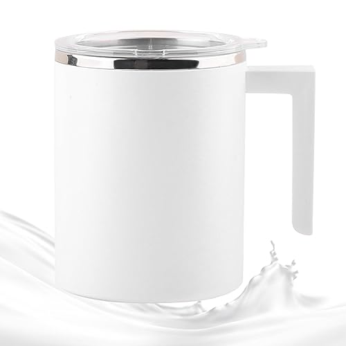 Zceplem Selbstrührende Kaffeebecher - Selbstrührende Trinkbecher,mit LED-Leuchten, Edelstahlbecher für Getränke, Tee, Wasser, Kaffee von Zceplem