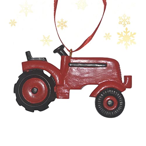 Zceplem Traktor hängende Baumschmuck,Resin Farm Ornaments Traktor Weihnachtsbaumschmuck | Party Favor Dekorationen Traktor Ornamente von Zceplem