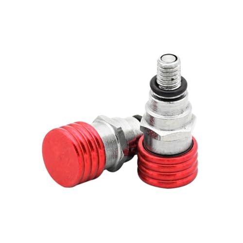 ZcerA M4x0.7 Gabel-Entlüftungsventile Kompatibel mit TC FC TE FE SXF XC XCF XCW XCFW EXC EXCF 125-501CC 2005-2019 450XC 350XC(M4 Red) von ZcerA
