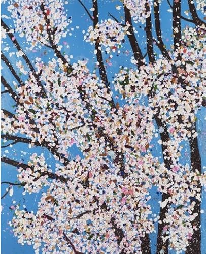 Damien Hirst Poster Kirschblüten auf Leinwand, abstrakte Wandkunst, Damien Hirst, Bild für Heimdekoration, 50 x 70 cm, ohne Rahmen von Zchdk Yhdesh