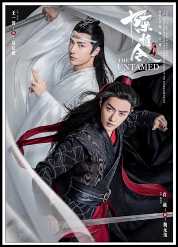Zchdk Yhdesh Chen Qing Ling TV Xiao Zhan Wei Wuxian Poster Xiao Zhan Wang Yibo, Wandkunst, Pop-Art-Drucke, modische Leinwandmalerei für Heimdekoration, 50 x 70 cm, ohne Rahmen von Zchdk Yhdesh