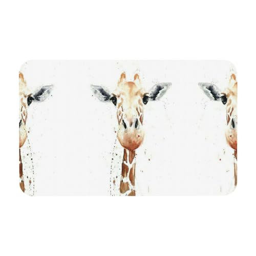 Clever Giraffen-Druck, 50 x 80 cm, Kieselgur-Matte, bequeme Bodenmatte für Dusche, rutschfeste Kieselgur Clever Giraffen-Druck, 50 x 80 cm, Kieselgur-Matte, bequeme Bodenmatte für Dusche, rutschfeste Kieselgur von Zcmkjlg