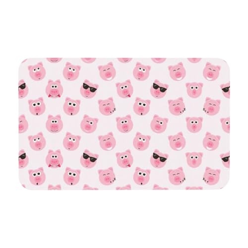 Funny Pink Pig Face Printing 50 x 80 cm Kieselgur Matte, bequeme Bodenmatte für Dusche, rutschfeste Kieselgur Matte Funny Pink Pig Face Printing 50 x 80 cm Kieselgur Matte, bequeme Bodenmatte für Dusche, rutschfeste Kieselgur Matte von Zcmkjlg