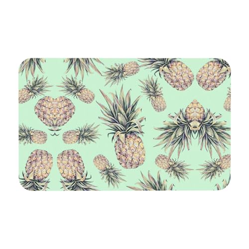 Kieselgur Matte mit Ananas-Motiv, 50 x 80 cm, bequeme Bodenmatte für Dusche, rutschfeste Kieselgur Kieselgur Matte mit Ananas-Motiv, 50 x 80 cm, bequeme Bodenmatte für Dusche, rutschfeste Kieselgur von Zcmkjlg