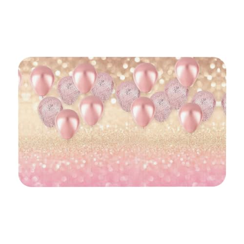 Kieselgur Matte mit rosa Glitzer, 50 x 80 cm, bequeme Bodenmatte für Dusche, rutschfeste Kieselgur Kieselgur Matte mit rosa Glitzer, 50 x 80 cm, bequeme Bodenmatte für Dusche, rutschfeste Kieselgur von Zcmkjlg
