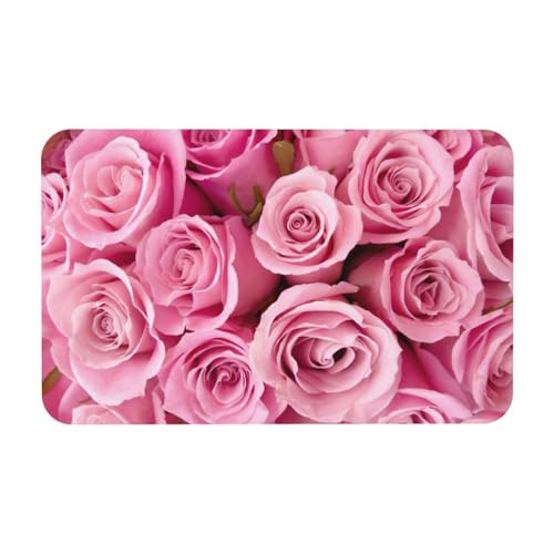 Kieselgur Matte mit rosa Rosen, 50 x 80 cm, bequeme Bodenmatte für Dusche, rutschfeste Kieselgur Kieselgur Matte mit rosa Rosen, 50 x 80 cm, bequeme Bodenmatte für Dusche, rutschfeste Kieselgur von Zcmkjlg