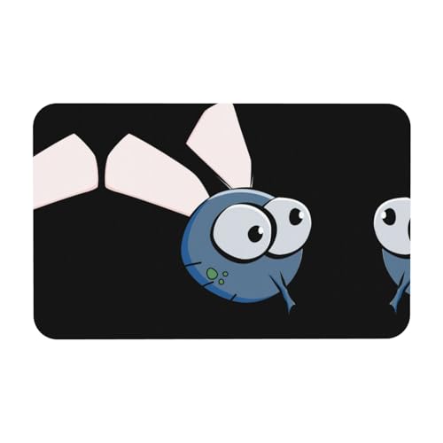 Kieselgur mit Insektenflügel-Augen, Cartoon-Druck, 50 x 80 cm, bequeme Bodenmatte für die Dusche, rutschfeste Kieselgur Matte Kieselgur mit Insektenflügel-Augen, Cartoon-Druck, 50 x 80 cm, bequeme Bodenmatte für die Dusche, rutschfeste Kieselgur Matte von Zcmkjlg
