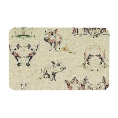 Kieselgur mit Schwein-Hintergrunddruck, 50 x 80 cm, bequeme Bodenmatte für Dusche, rutschfeste Kieselgur Kieselgur mit Schwein-Hintergrunddruck, 50 x 80 cm, bequeme Bodenmatte für Dusche, rutschfeste Kieselgur von Zcmkjlg