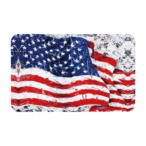 Kieselgur mit US-Flaggen-Druck, 50 x 80 cm, bequeme Bodenmatte für Dusche, rutschfeste Kieselgur Kieselgur mit US-Flaggen-Druck, 50 x 80 cm, bequeme Bodenmatte für Dusche, rutschfeste Kieselgur von Zcmkjlg
