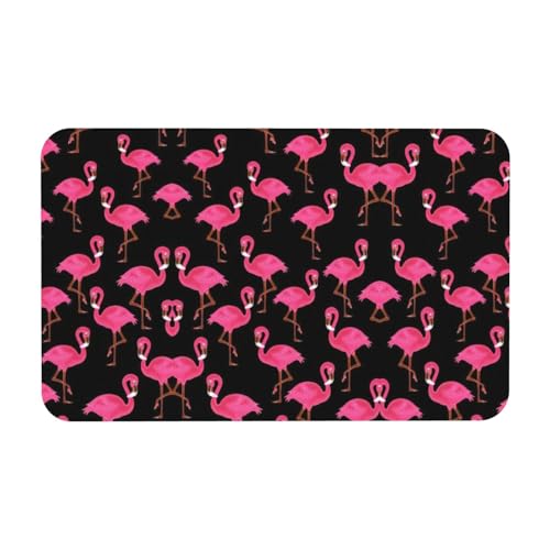 Kieselgur mit schönem rosa Flamingo-Druck, 50 x 80 cm, bequeme Bodenmatte für Dusche, rutschfeste Kieselgur Kieselgur mit schönem rosa Flamingo-Druck, 50 x 80 cm, bequeme Bodenmatte für Dusche, rutschfeste Kieselgur von Zcmkjlg