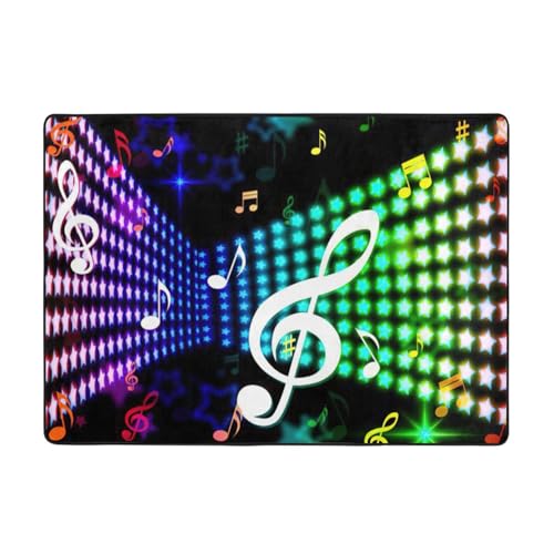 Zcmkjlg Dreamlike Flanell-Teppich mit coolem Musikdruck, 203 x 147 cm, weicher, rutschfester Teppich, Wohnzimmermatte, große weiche Couchtischmatte Zcmkjlg Dreamlike Flanell-Teppich mit coolem Musikdruck, 203 x 147 cm, weicher, rutschfester Teppich, Wohnzimmermatte, große weiche Couchtischmatte von Zcmkjlg