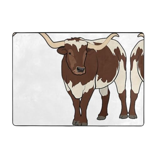 Zcmkjlg Flanell-Teppich mit Tierkuh-Druck, 203 x 147 cm, weicher, rutschfester Teppich, Wohnzimmermatte, große weiche Couchtischmatte Zcmkjlg Flanell-Teppich mit Tierkuh-Druck, 203 x 147 cm, weicher, rutschfester Teppich, Wohnzimmermatte, große weiche Couchtischmatte von Zcmkjlg