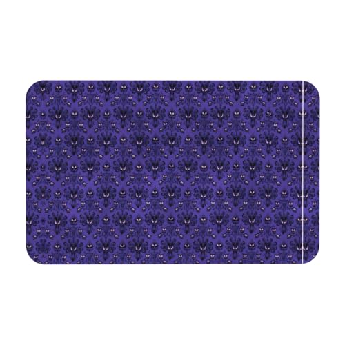 Zcmkjlg Haunted Mansion Printing Kieselgur Matte, bequeme Bodenmatte für Dusche, rutschfeste Kieselgur Matte 50 x 80 cm von Zcmkjlg